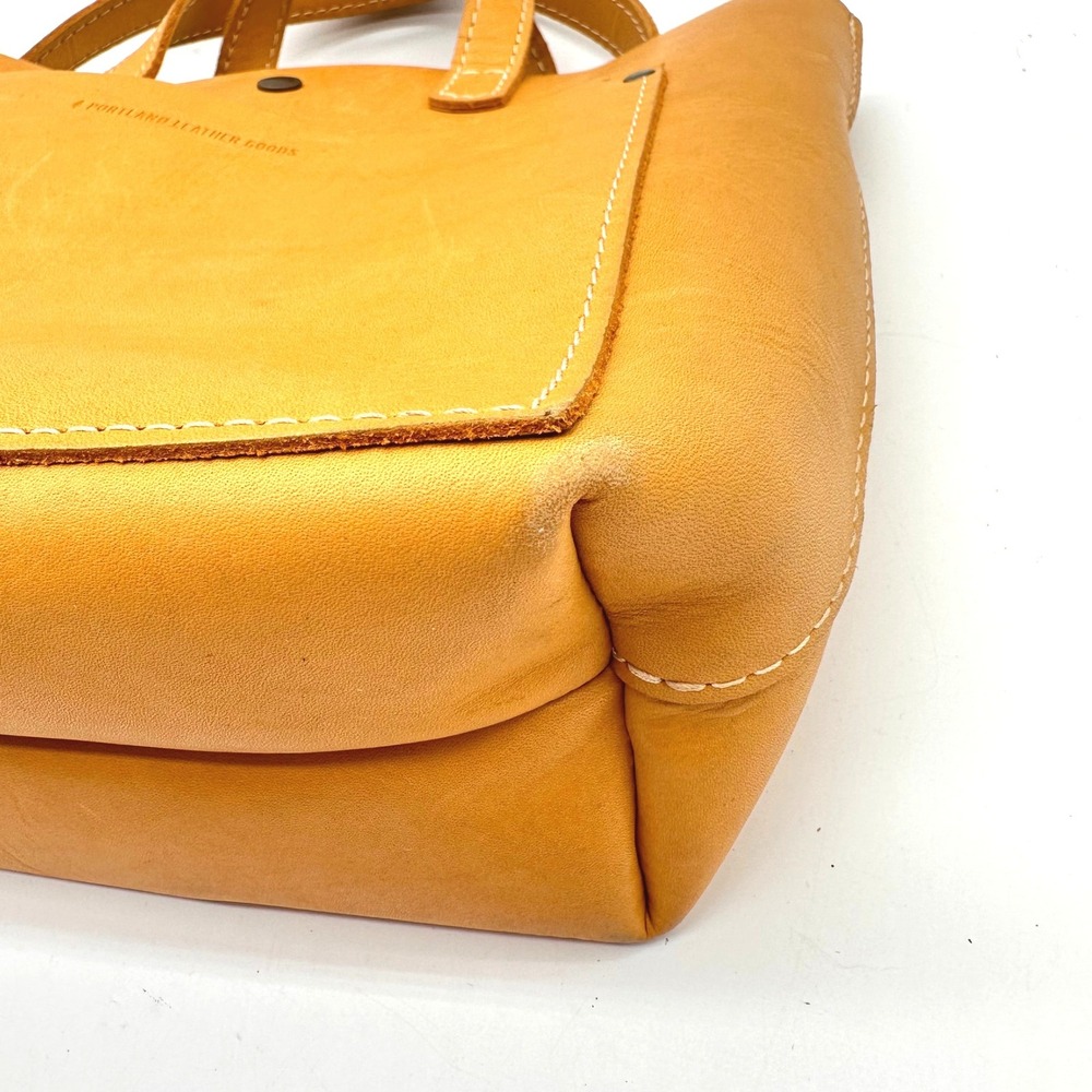 Portland Leather Goods Sunflower Leather Mini Crossbody Tote Bag Handbag - Picture 16 of 16